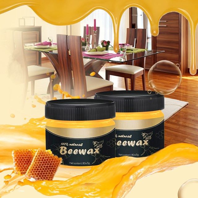 Beeswax Furniture Polish ,Wood Seasoning Beeswax | Natural Wood Wax Traditional Beeswax Polish for Wood & Furniture | Beeswax Wood Polish and Cleaner for Furniture Care