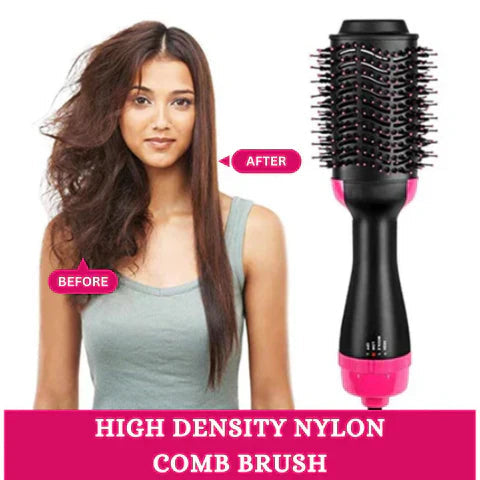 One Step 3-in-1 Hair Dryer, Straightener & Volumizer Brush, Hot Air Styler for Smooth, Shiny Hair