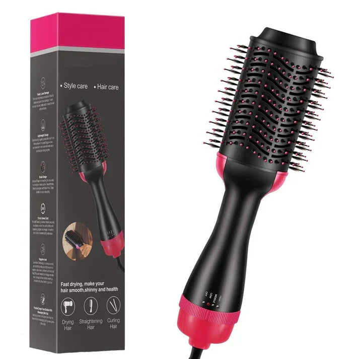 One Step 3-in-1 Hair Dryer, Straightener & Volumizer Brush, Hot Air Styler for Smooth, Shiny Hair