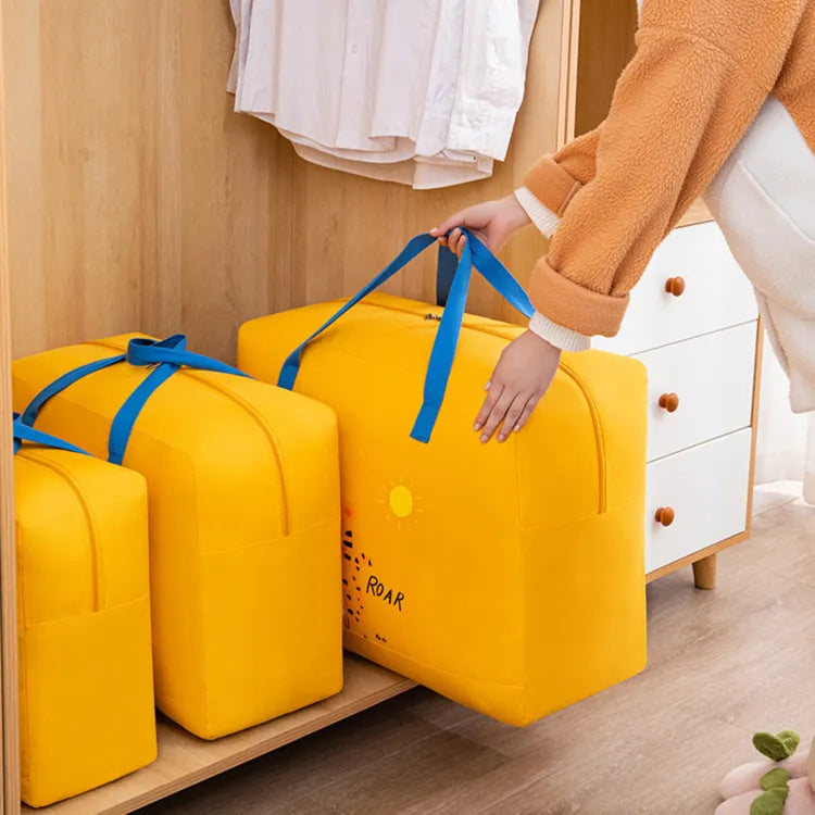 Storage Bags Cartoon Pattern Double Zipper ( random color )