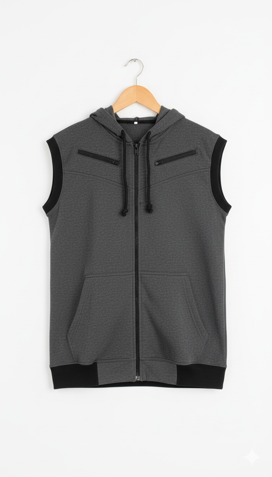 Men’s Casual Zip-Up Jaqueta Hoodie - Extra Large